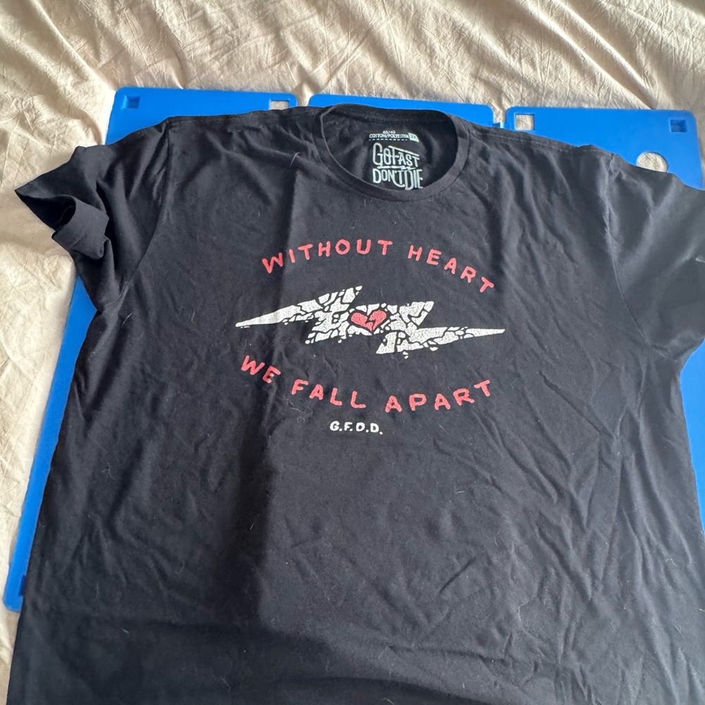 Black Graphic  Go Fast Don't Die Tshirt